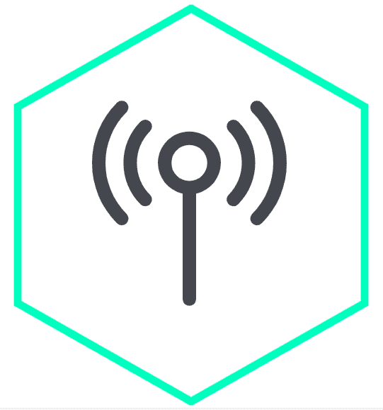 Live broadcast marketing services graphic icon, antenna