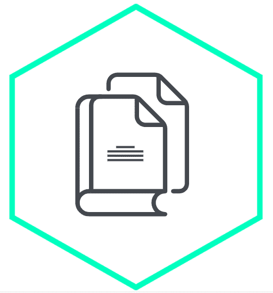 Onboarding documents media services graphic icon