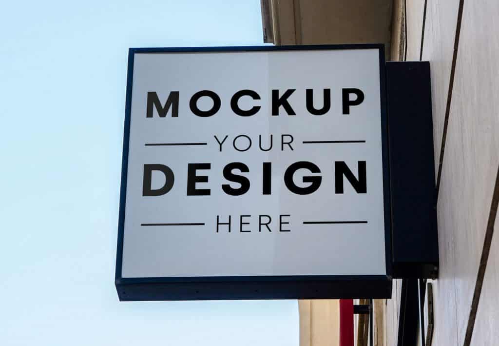 Storefront sign design