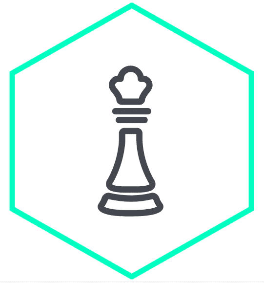 Tournaments marketing event services graphic icon, chess piece